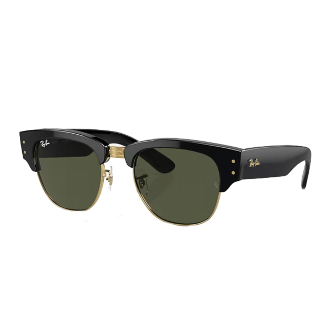 Ray Ban Mega Clubmaster - Black On Arista W/Green - 7B Boardshop