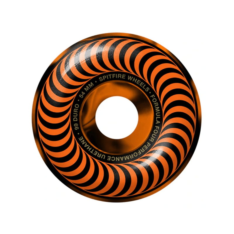 Spitfire Classic Swirl F499 Black/Orange - 54mm - 7B Boardshop