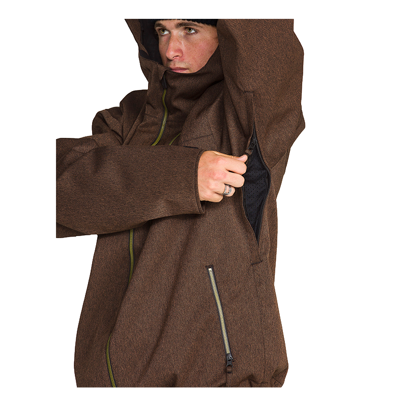 Volcom Top Stitch Men's Jacket 2026/27 brown denim