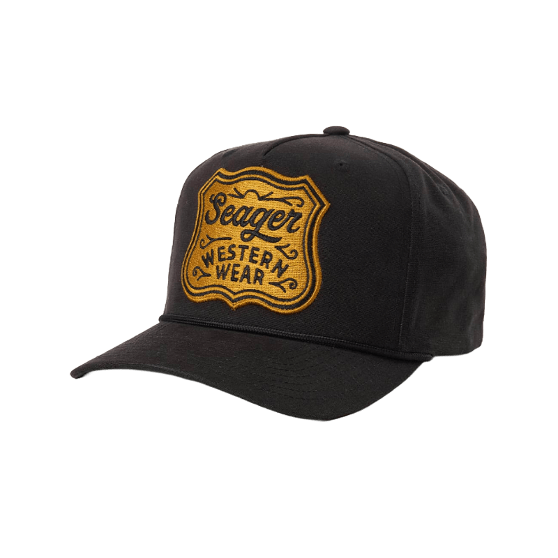 Seager Badge Snapback – Black - 7B Boardshop