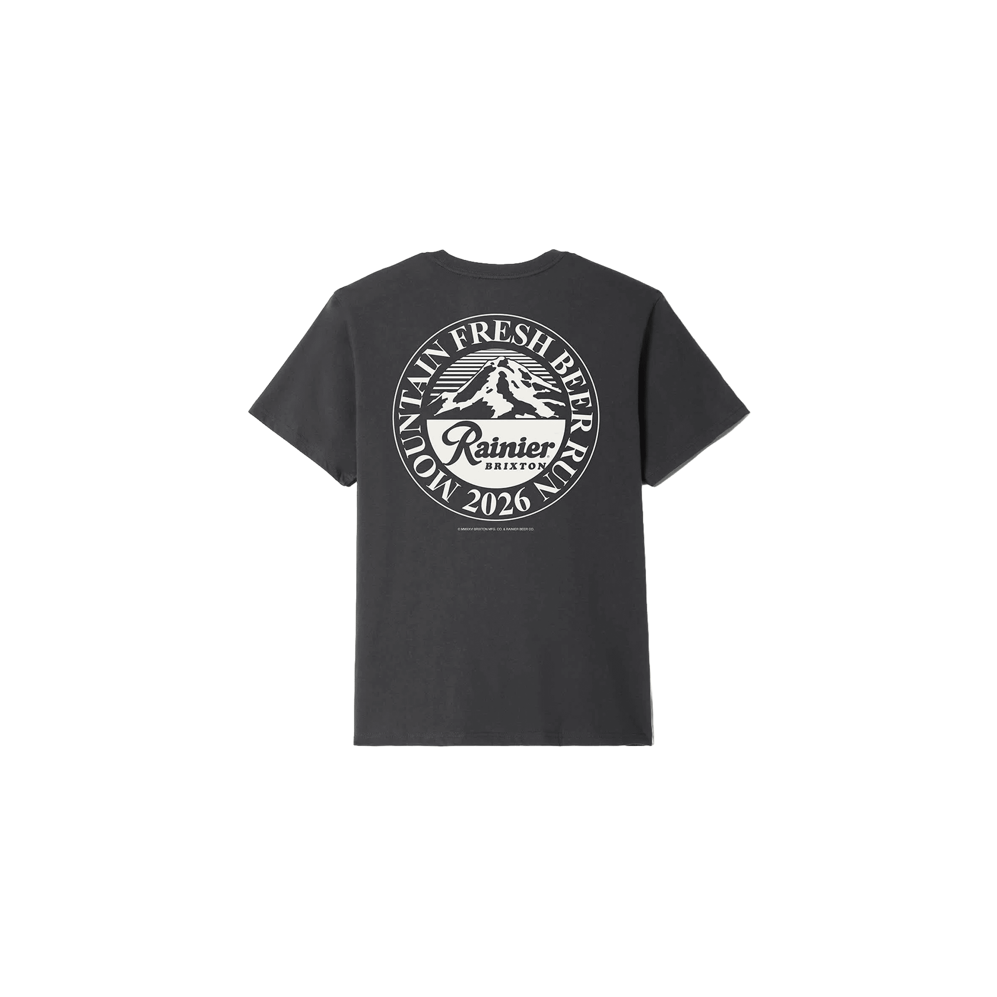 Brixton x Rainier Beer Run T-Shirt - Black - 7B Boardshop