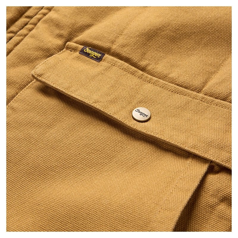 Seager Bison Duck Canvas Vest - Bronze - 7B Boardshop