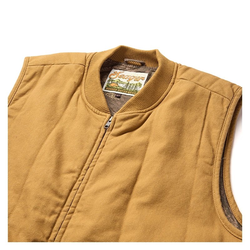 Seager Bison Duck Canvas Vest - Bronze - 7B Boardshop