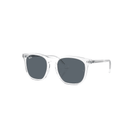Ray - Ban RB2210 Square Sunglasses – Transparent / Blue Lens - 7B Boardshop