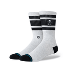 Stance Boyd Skull Crew Sock | Heather Grey - 7B Boardshop