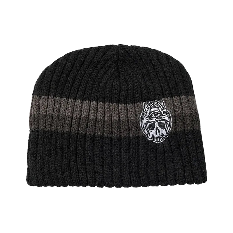 1910 Broken Straight Beanie - Red / Black - 7B Boardshop
