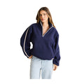 Rhythm Women's Camp Half Zip Sherpa Pullover - Ocean - 7B Boardshop