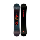 Capita snowboard with red and black design on a white background