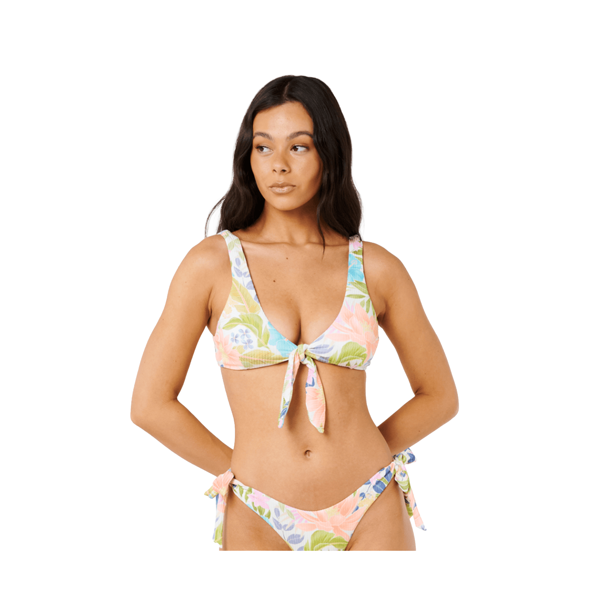 Rip Curl Catalina Island Tie Front Crop Bikini Top - Women's - 7B Boardshop