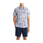 Brixton Charter Print Short Sleeve Woven Shirt - Navy/White Collage - 7B Boardshop