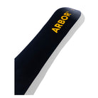A close-up of the base with the brand name 'ARBOR' printed in yellow, shown against a plain white background.