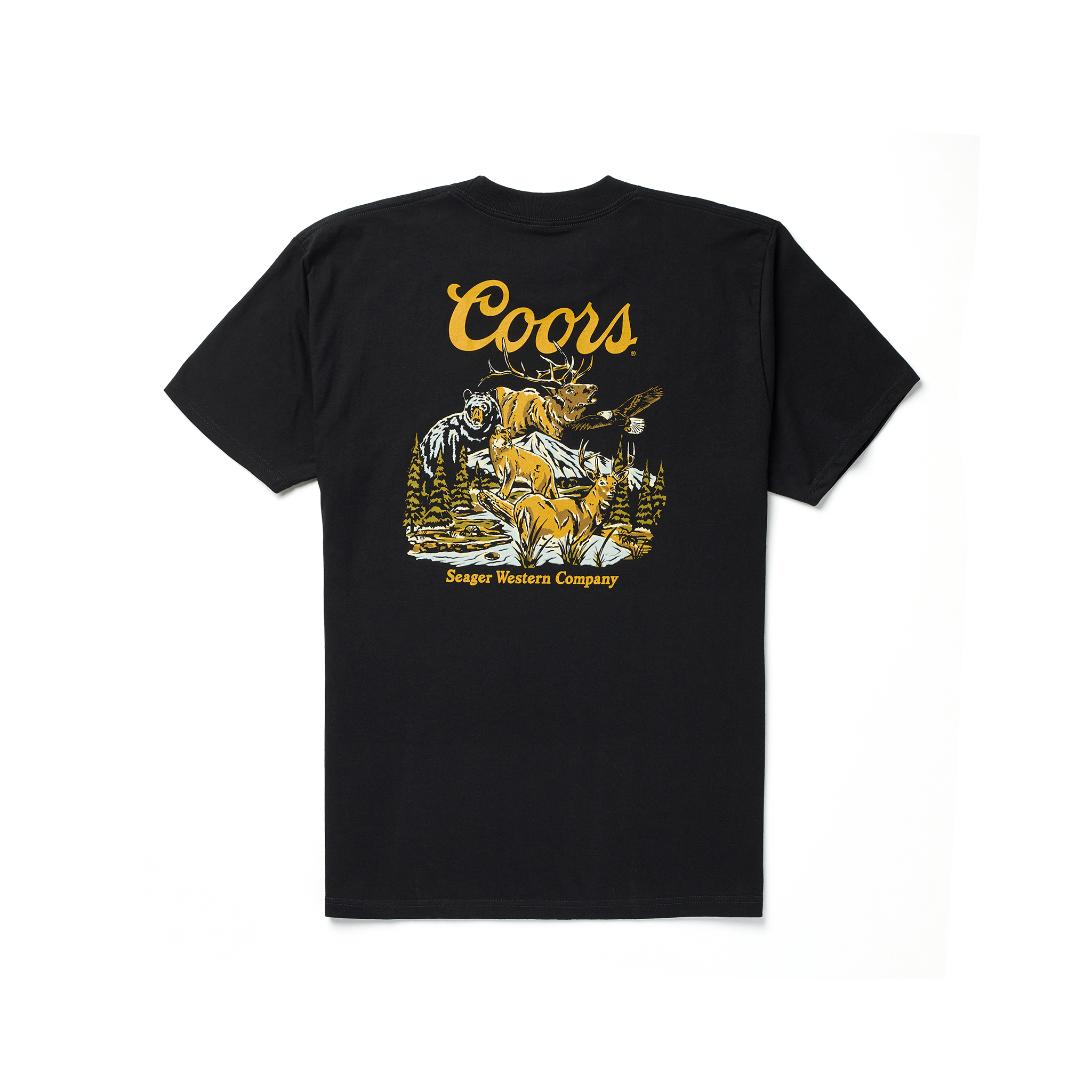 Seager X Coors Banquet Preserve Tee Black - 7B Boardshop