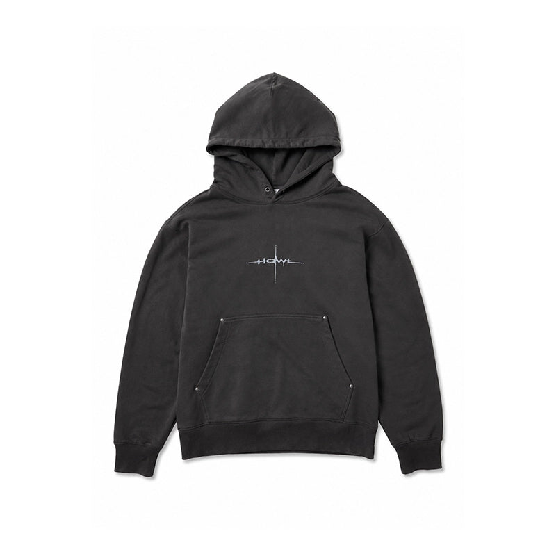 Howl Cropped Hoody - Washed Charcoal - 7B Boardshop