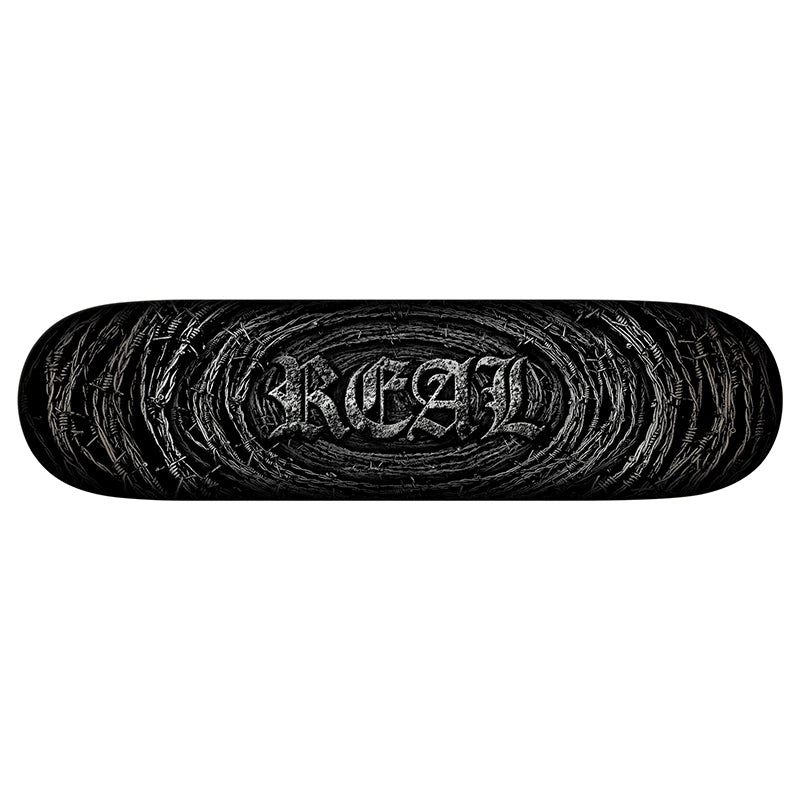 Real Skateboards Barbedwire DBX Oval 8.12" Skateboard Deck - 7B Boardshop