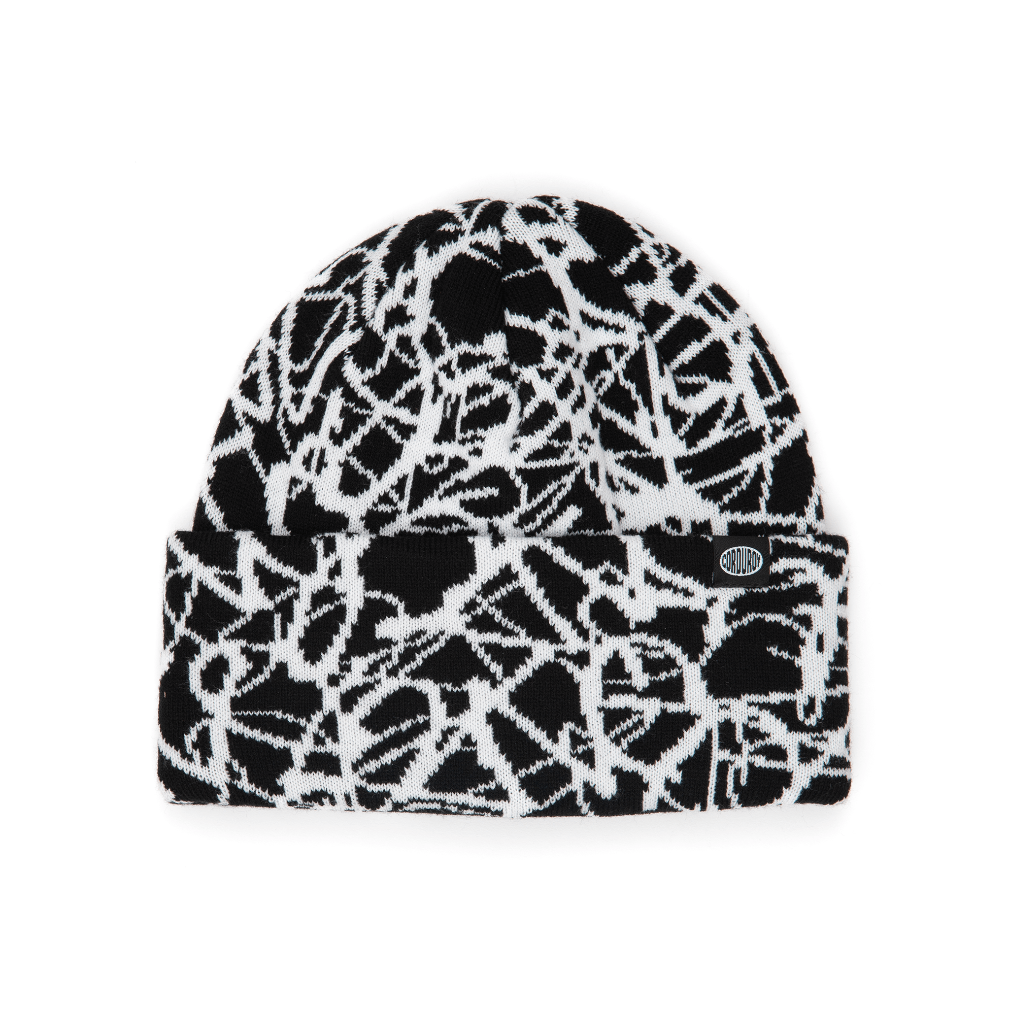Corduroy Deadlung Beanie - Black - 7B Boardshop