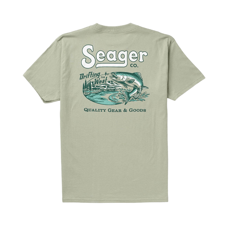 Seager Drifting the West Tee – Desert Green - 7B Boardshop