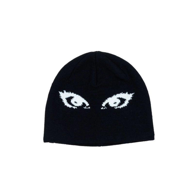 Beyond Medals Jacquard Beanie Eyes - Black - 7B Boardshop