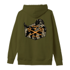 Dark Seas Faithful Friend Men's Fleece Hoodie – Army - 7B Boardshop