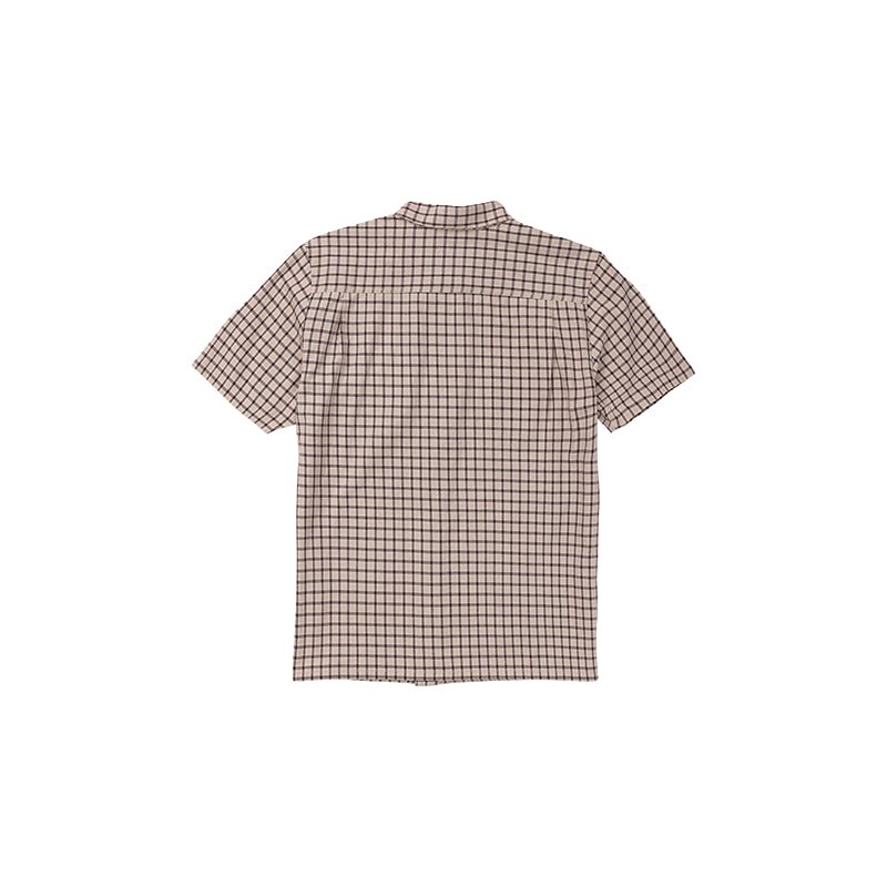 Volcom Flatlands Men's Short Sleeve Woven Shirt - Light Khaki - 7B Boardshop
