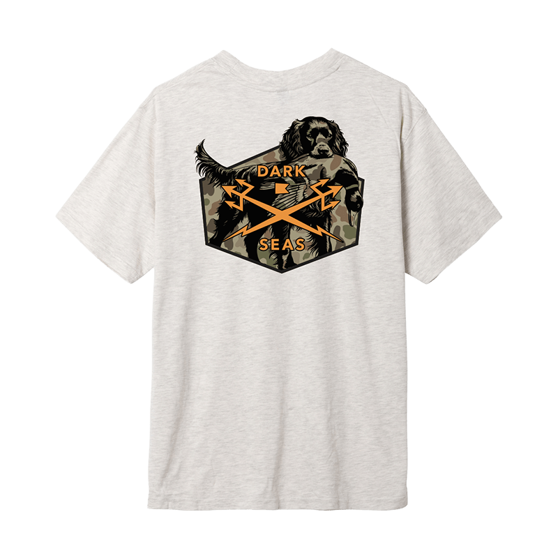 Dark Seas Faithful Friend Men's Mineral Tee – Heather Oatmeal - 7B Boardshop