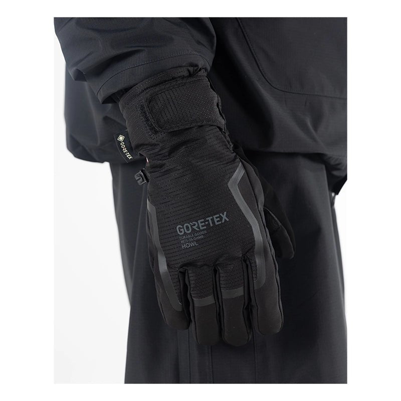 Howl Helm GORE-TEX Snowboard Gloves - Black - 7B Boardshop