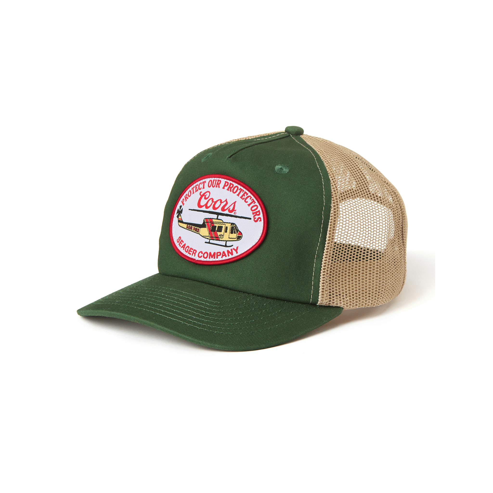 Seager X Coors Banquet Helo Trucker Green - 7B Boardshop