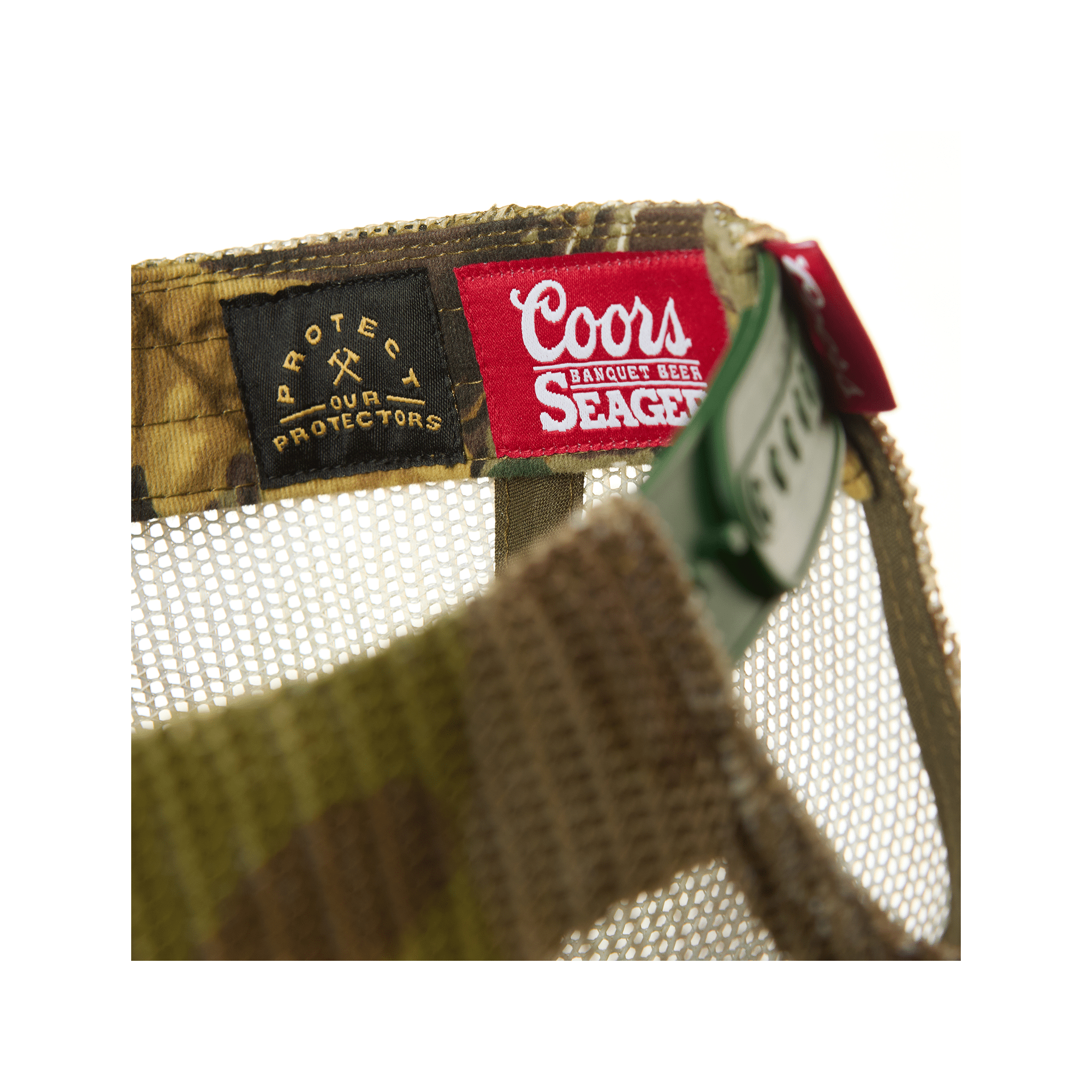 Seager X Coors Banquet Helo Trucker Camo - 7B Boardshop
