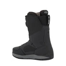 A black Ride snowboard boot shown from a side profile view against a light gray background.