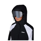 686 Women's Hologram Shell Jacket 2027 – Black White Colorblock - 7B Boardshop