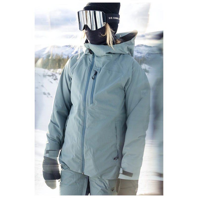 686 Women's Hydra Thermagraph Jacket 2027 – Pale Firn - 7B Boardshop