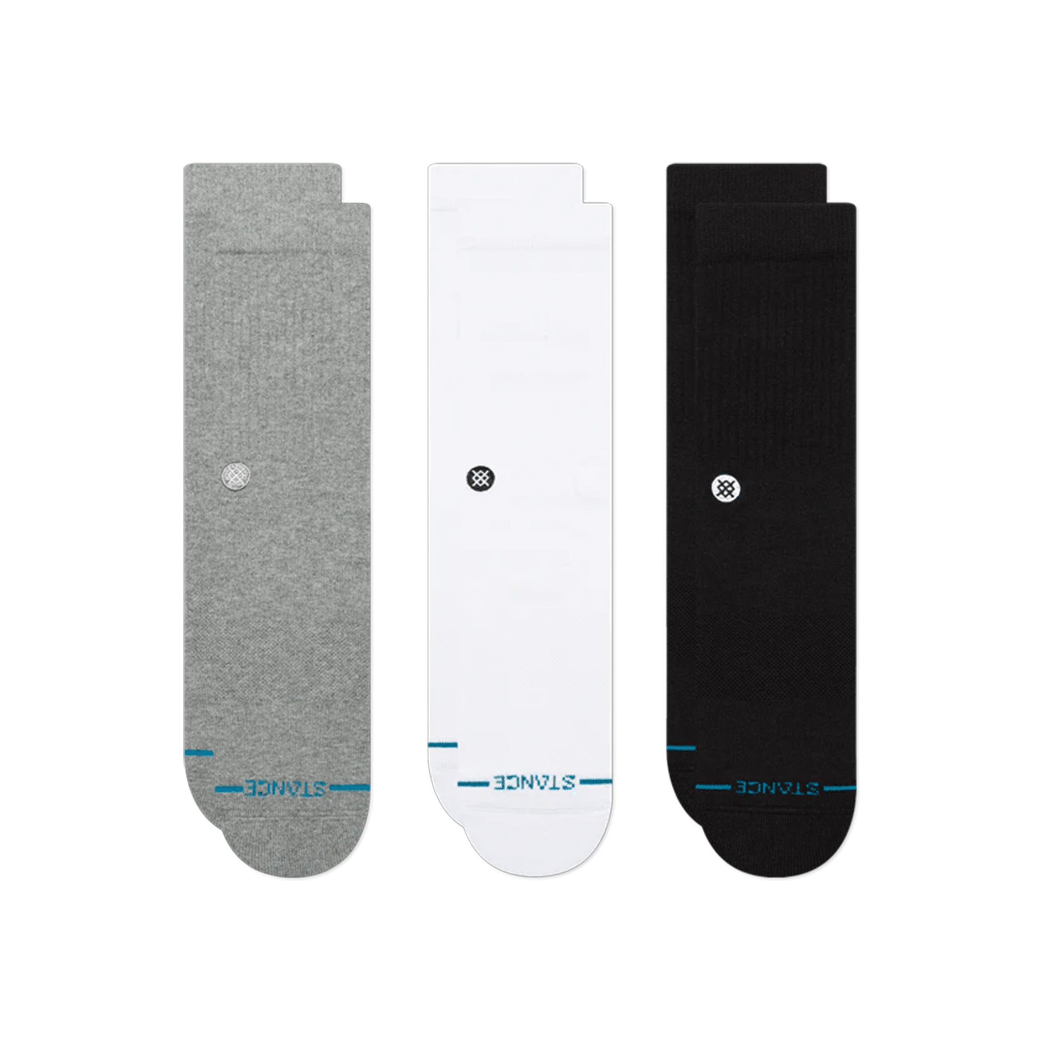 Stance Icon Crew Sock 3 - Pack - 7B Boardshop
