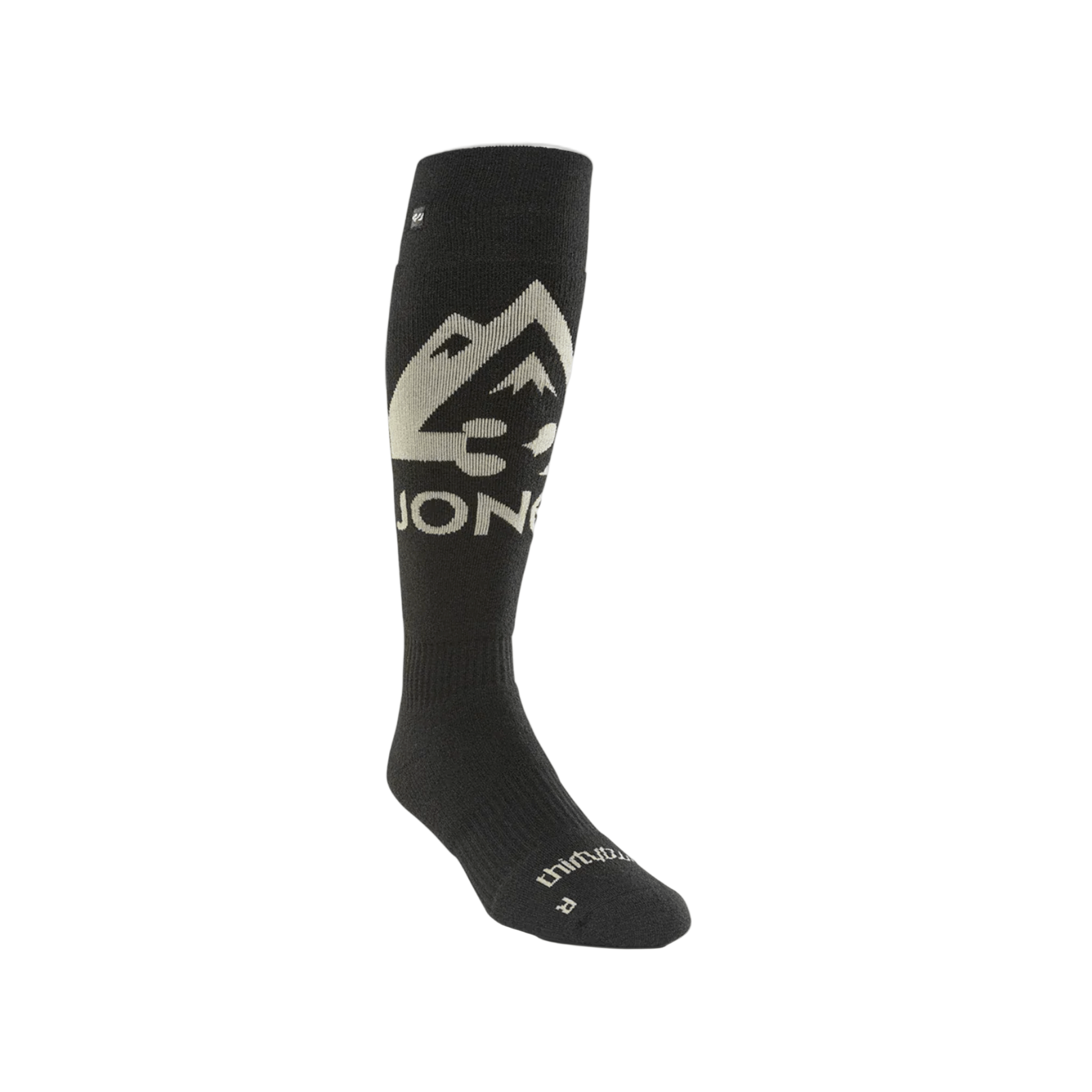 ThirtyTwo Jones Merino Sock - Black - 7B Boardshop