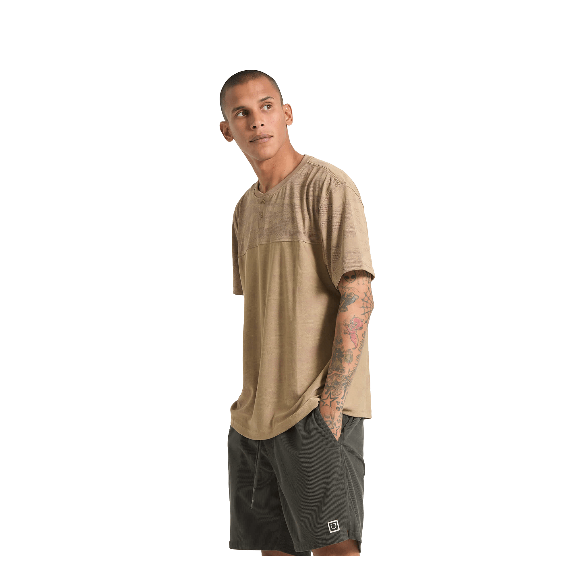 Brixton Journey S/S Henley | Desert Tiger Camo - 7B Boardshop