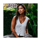 Rip Curl Catalina Island Knit Vest – Off White - 7B Boardshop