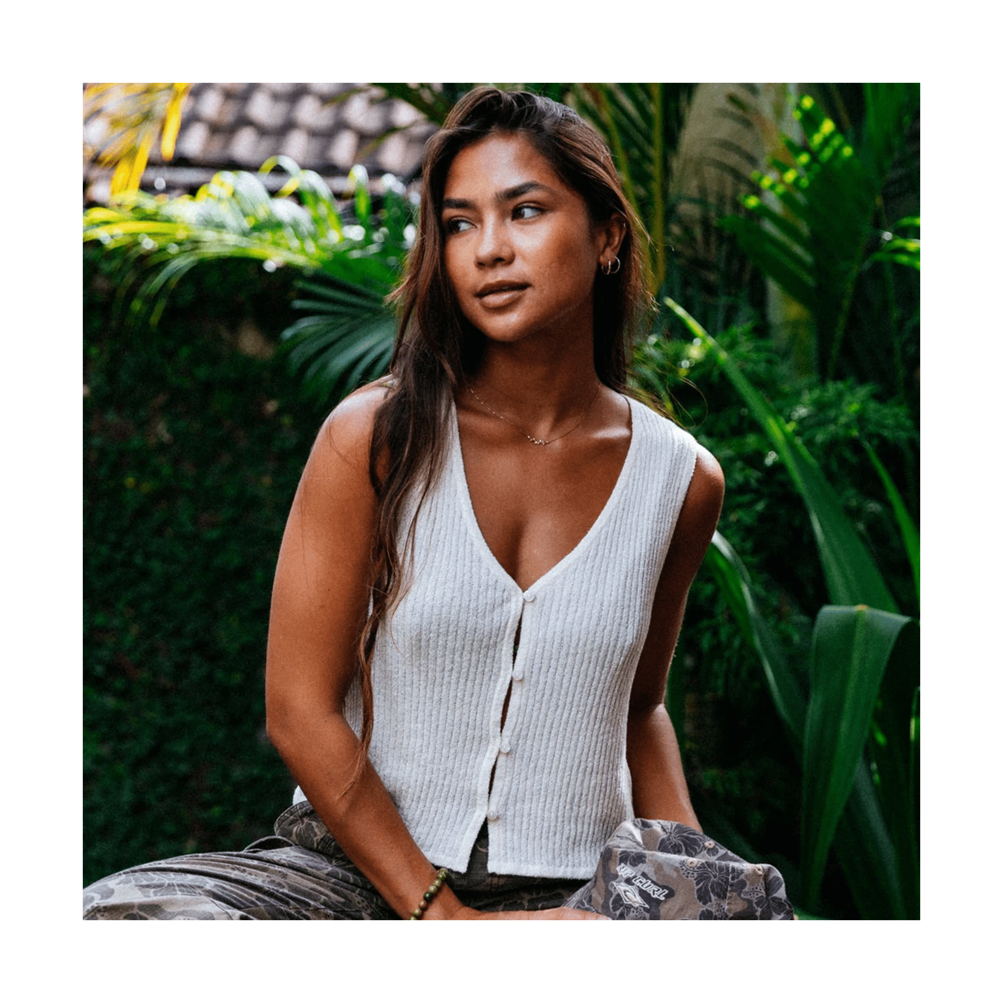 Rip Curl Catalina Island Knit Vest – Off White - 7B Boardshop