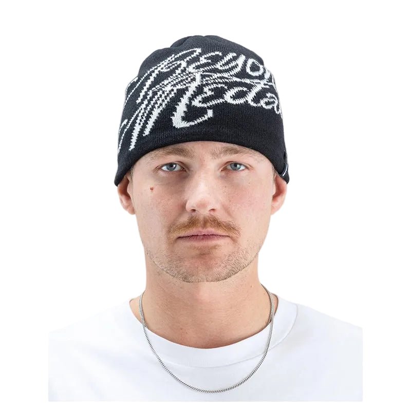Beyond Medals Jacquard Logo Beanie - Black - 7B Boardshop