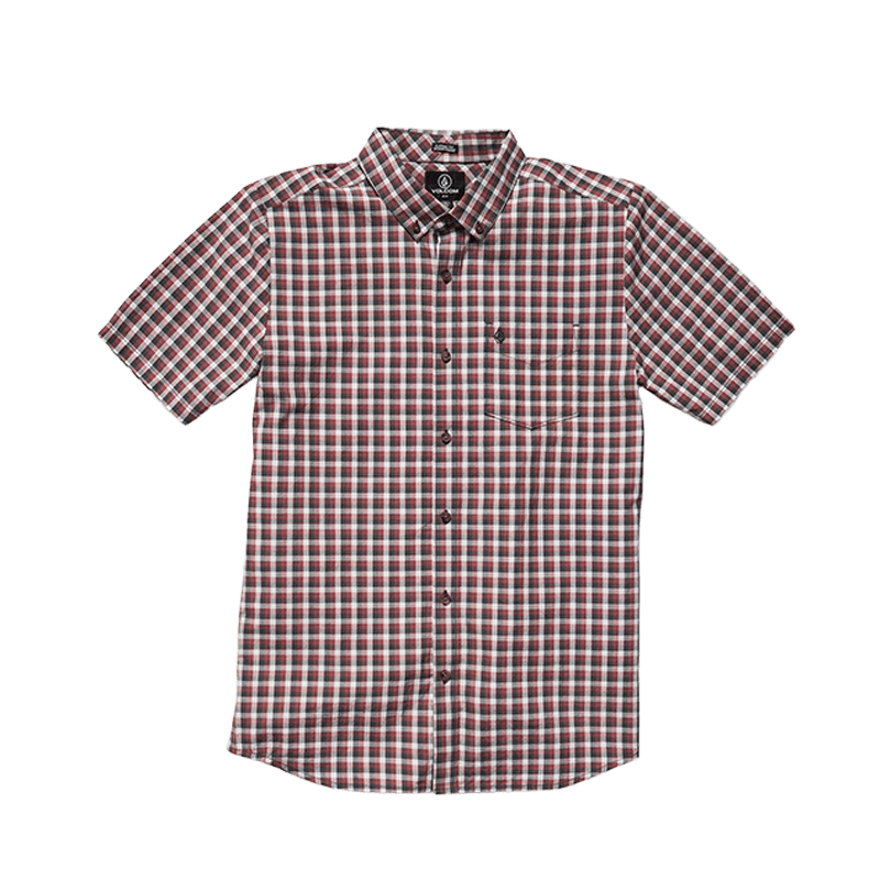 Volcom Louie Check Short Sleeve Shirt – Men's - 7B Boardshop