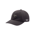 Black baseball cap on a white background