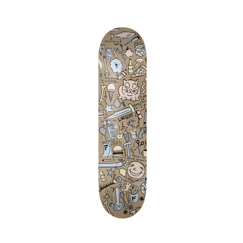 Heresy Stupids ハードコア thrash skate 8.51in x 31.88in MARTINEZ CREATURE TRIPPY TANKS VX PRO