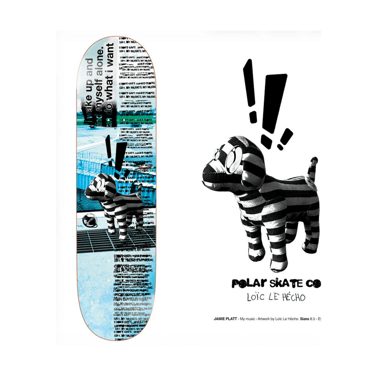 Polar Jamie Platt My Music Skateboard Deck 8.5