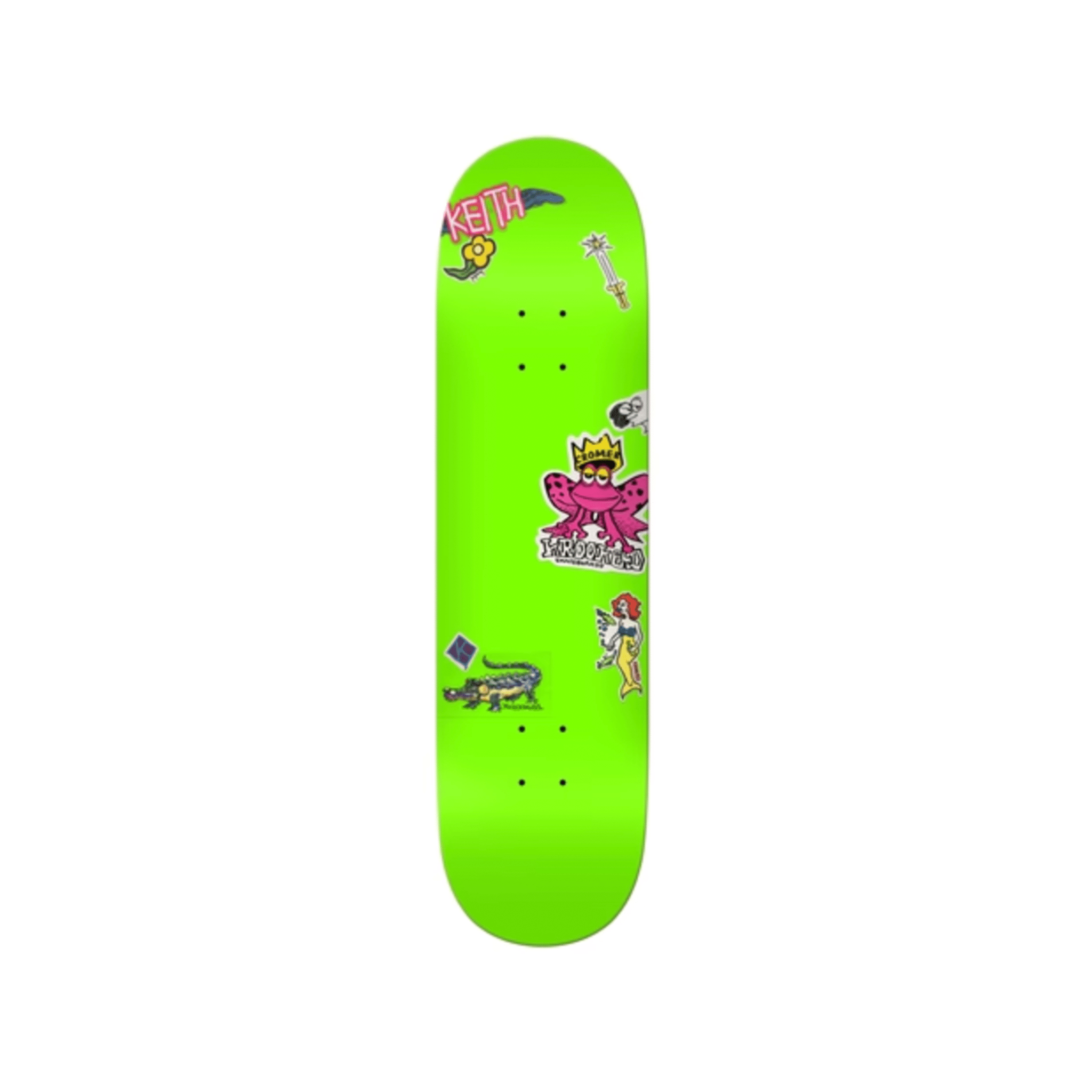 Krooked Cromer Neon Sticker - 8.25" - 7B Boardshop