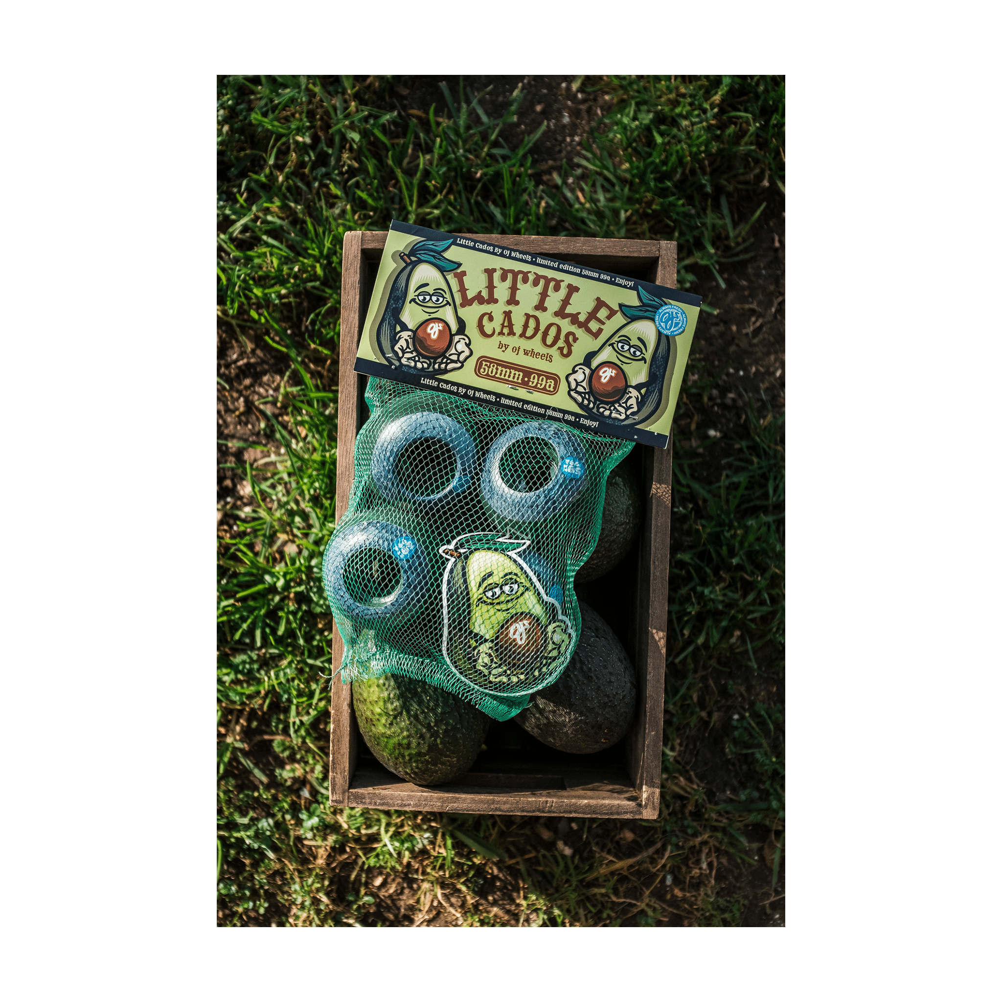 OJ Wheels Avocado Lil Doodies 58mm Skateboard Wheels 99a - 7B Boardshop