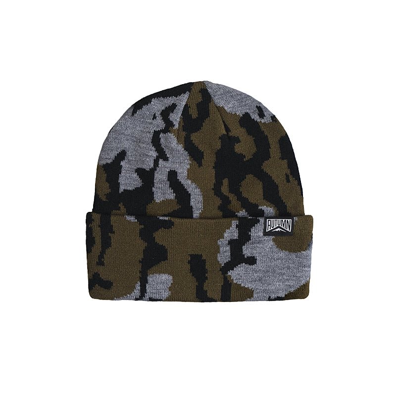 Autumn Old Growth Camo Beanie - Dark Sand - 7B Boardshop