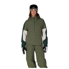 686 Women's Outline Shell Anorak 2027 – Fatigue Green Colorblock - 7B Boardshop