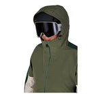 686 Women's Outline Shell Anorak 2027 – Fatigue Green Colorblock - 7B Boardshop