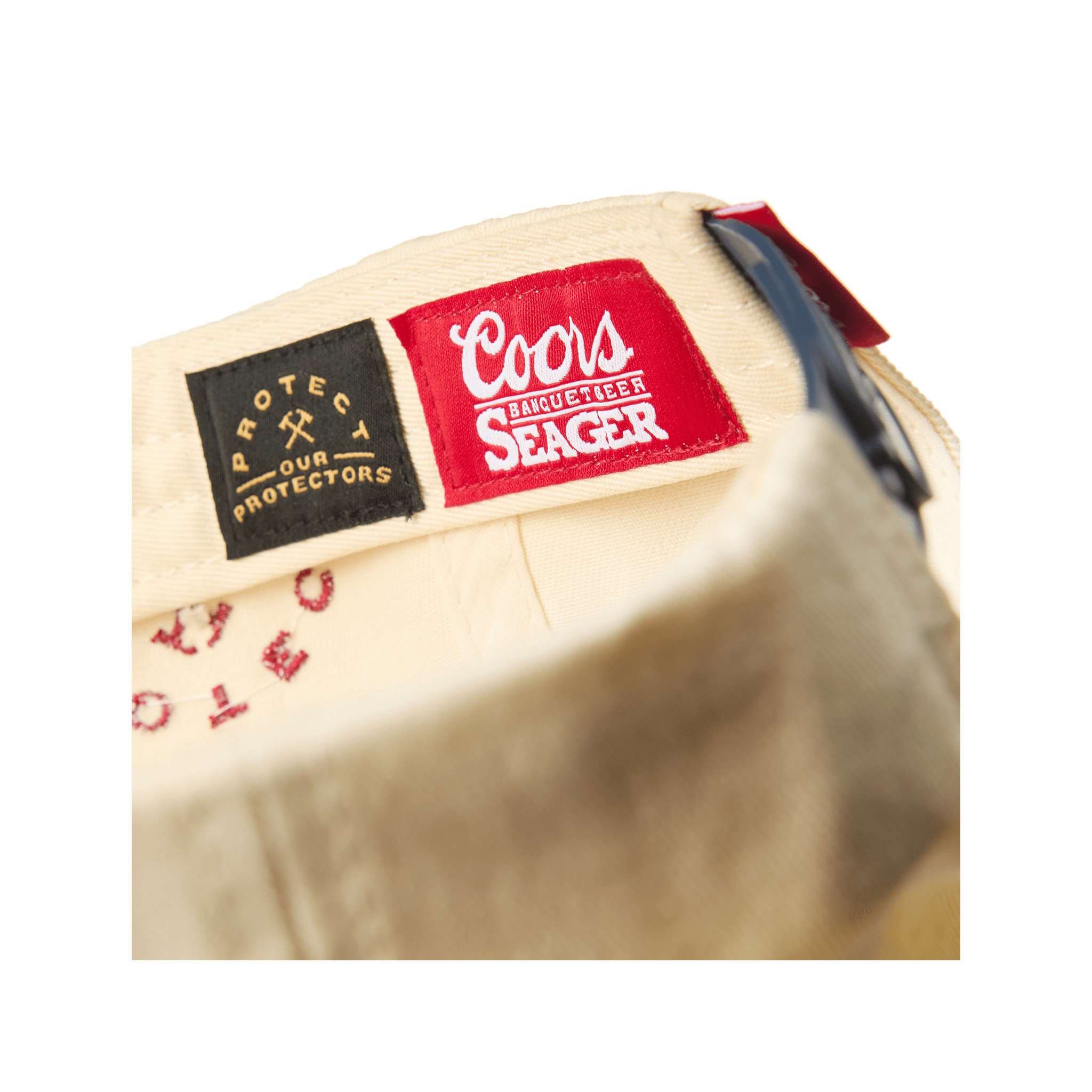 Seager X Coors Banquet Protect Or Protectors Snapback Cream/Navy - 7B Boardshop