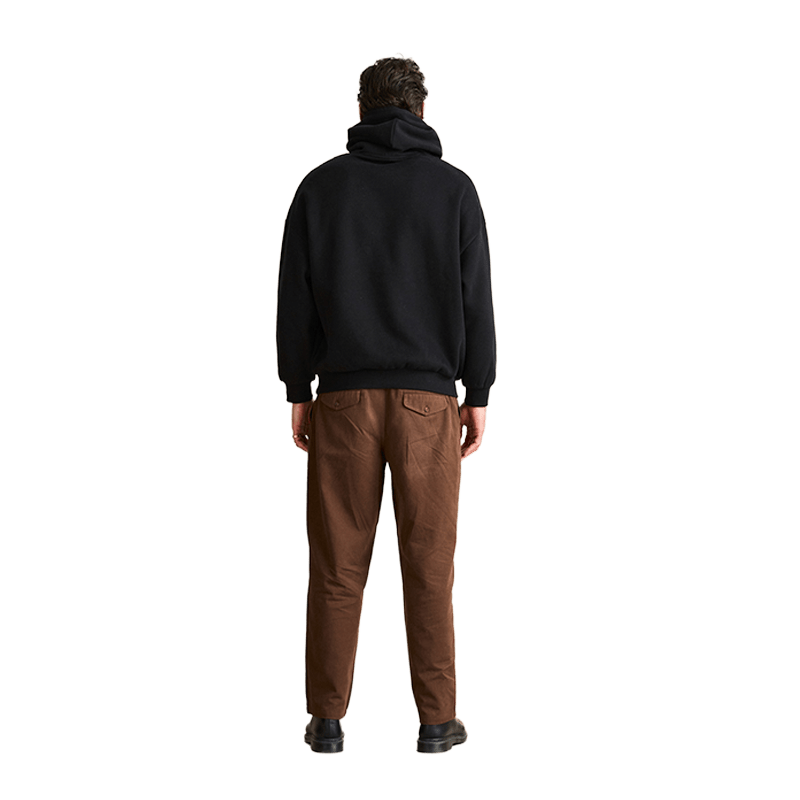 Rhythm Pressed Petal Hood Men's Black Pullover - 7B Boardshop