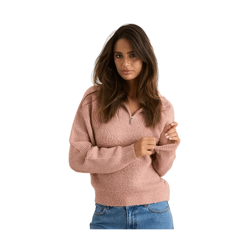 Rhythm Quinn Zip Knit - 7B Boardshop