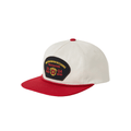 Brixton Division Snapback Hat – Off White/Red - 7B Boardshop