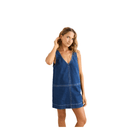 Rhythm Cece Contrast Stitch Mini Dress – Dark Denim - 7B Boardshop